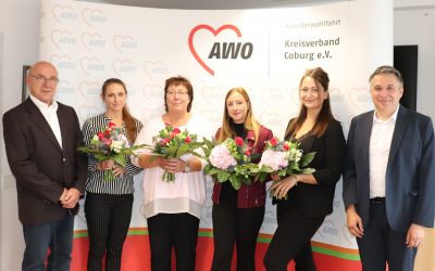 AWO Kreisverband Coburg zeichnet Arbeitsjubilarinnen aus